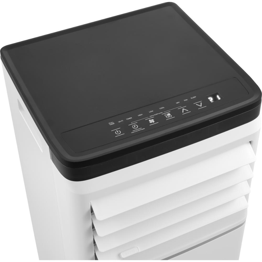 Sencor - Smart bærbart 3-i-1 klimaanlæg inkl. komplet tilbehør, 760 W/230 V, 7000 BTU, Wi-Fi, hvid + fjernbetjening