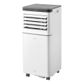 Sencor - Smart bærbar klimaanlæg 3-i-1 inkl. komplet tilbehør 815W/230V 8000 BTU Wi‑Fi hvid + fjernbetjening