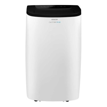 Sencor - Smart bærbar klimaanlæg 4-i-1 inkl. komplet tilbehør 1750W/230V 18000 BTU Wi-Fi hvid + fjernbetjening