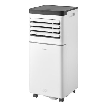 Sencor - Smart bærbart 3-i-1 klimaanlæg inkl. komplet tilbehør, 760 W/230 V, 7000 BTU, Wi-Fi, hvid + fjernbetjening