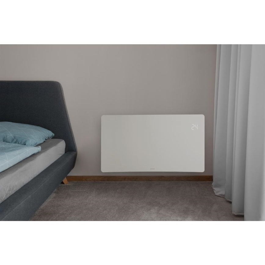 Sencor - Smart elektrisk konvektor/elvarmer 1200/2400W/230V IP24 Wi-Fi hvid