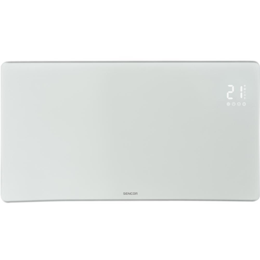 Sencor - Smart elektrisk konvektor/elvarmer 1200/2400W/230V IP24 Wi-Fi hvid