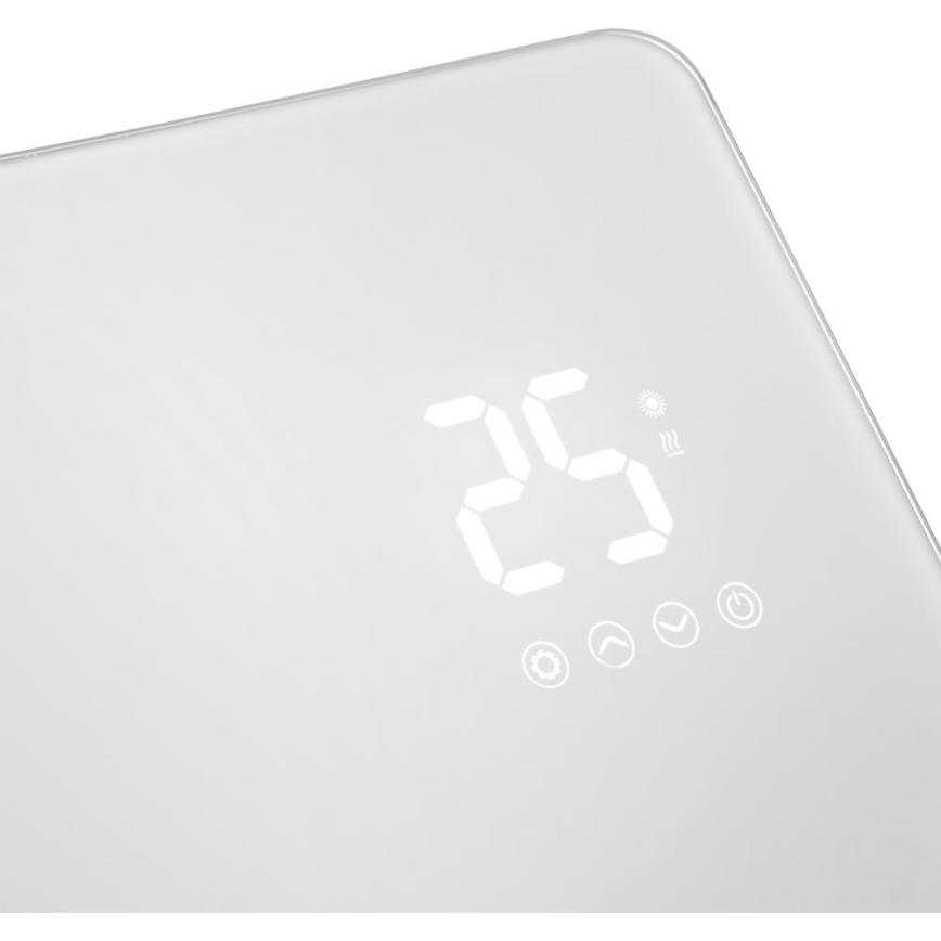 Sencor - Smart elektrisk konvektor/elvarmer 1200/2400W/230V IP24 Wi-Fi hvid