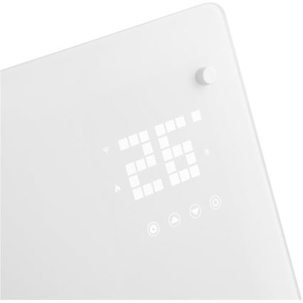 Sencor - Smart elektrisk konvektor/elvarmer 2000W/230V IP24 Wi-Fi hvid + fjernbetjening