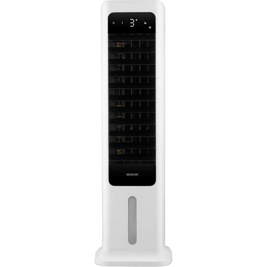 Sencor - Smart luftkøler mobil 60W/230V Wi-Fi hvid + fjernbetjening