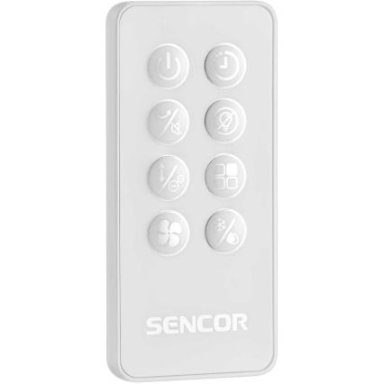 Sencor - Smart luftkøler mobil 60W/230V Wi-Fi hvid + fjernbetjening