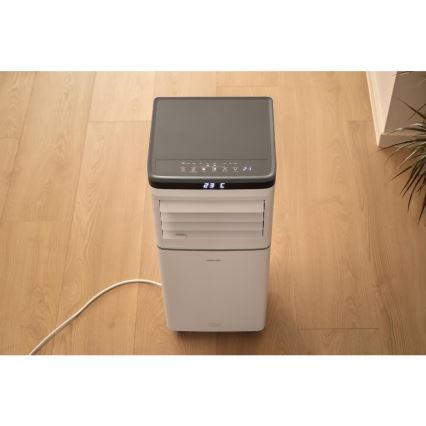 Sencor - Smart bærbar klimaanlæg 3-i-1 inkl. komplet tilbehør 815W/230V 8000 BTU Wi‑Fi hvid + fjernbetjening