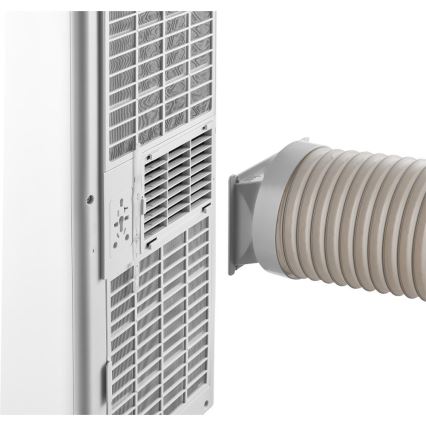 Sencor - Smart bærbar klimaanlæg 3-i-1 inkl. komplet tilbehør 815W/230V 8000 BTU Wi‑Fi hvid + fjernbetjening