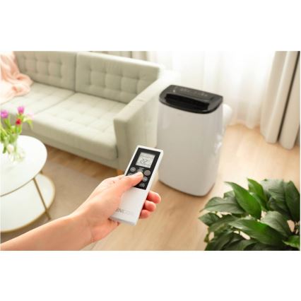 Sencor - Smart bærbar klimaanlæg 4-i-1 inkl. komplet tilbehør 1700 W/230 V 12000 BTU Wi‑Fi hvid + fjernbetjening