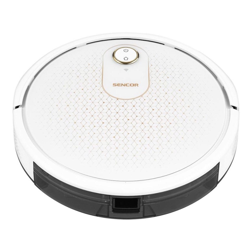 Sencor - Smart robotstøvsuger med moppe 2-i-1 28W/2600 mAh Wi-Fi hvid + fjernbetjening