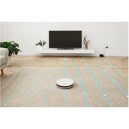 Sencor - Smart robotstøvsuger med moppe 2-i-1 28W/2600 mAh Wi-Fi hvid + fjernbetjening