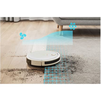 Sencor - Smart robotstøvsuger med moppe 2-i-1 28W/2600 mAh Wi-Fi hvid + fjernbetjening