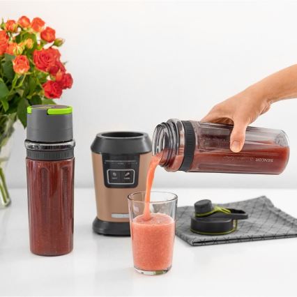 Sencor - Smoothieblender med tilbehør 800W/230V kobberfarvet