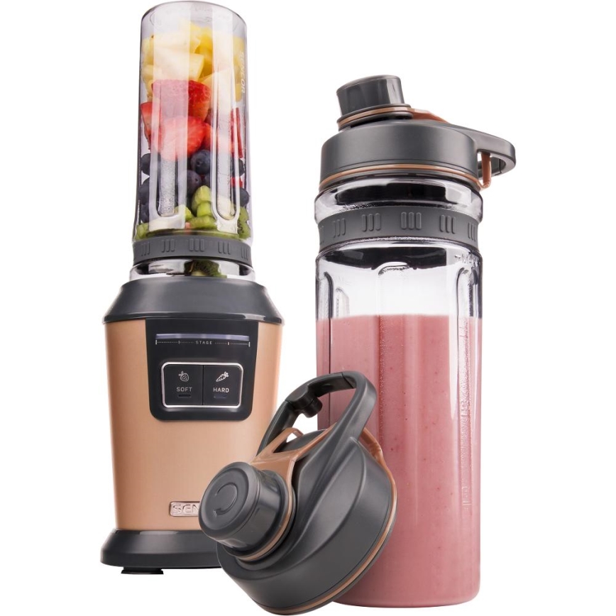 Sencor - Smoothieblender med tilbehør 800W/230V kobberfarvet