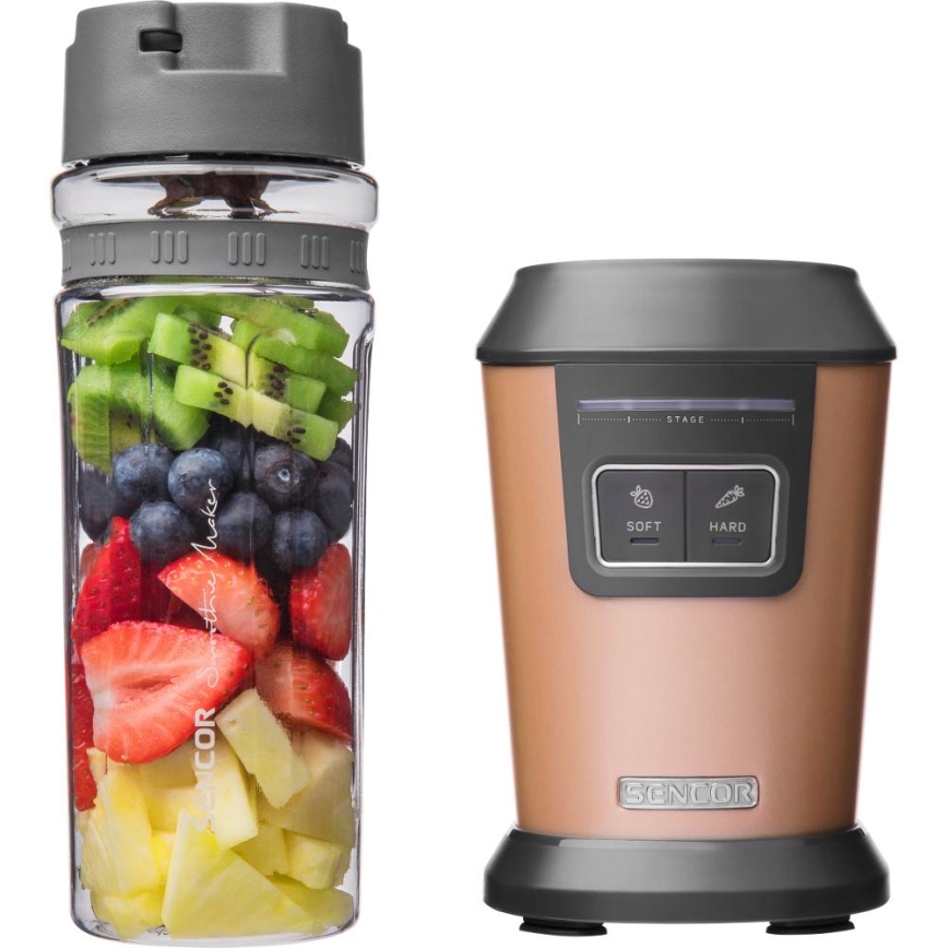 Sencor - Smoothieblender med tilbehør 800W/230V kobberfarvet