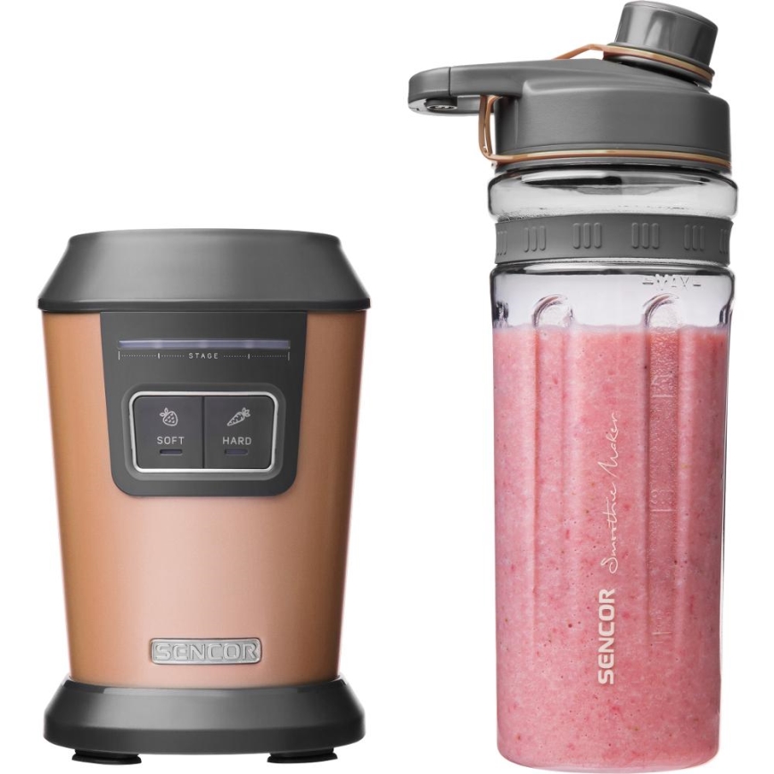 Sencor - Smoothieblender med tilbehør 800W/230V kobberfarvet