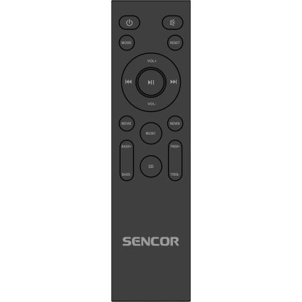 Sencor - Soundbar 200W/230V + fjernbetjening
