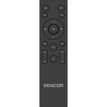 Sencor - Soundbar 200W/230V + fjernbetjening