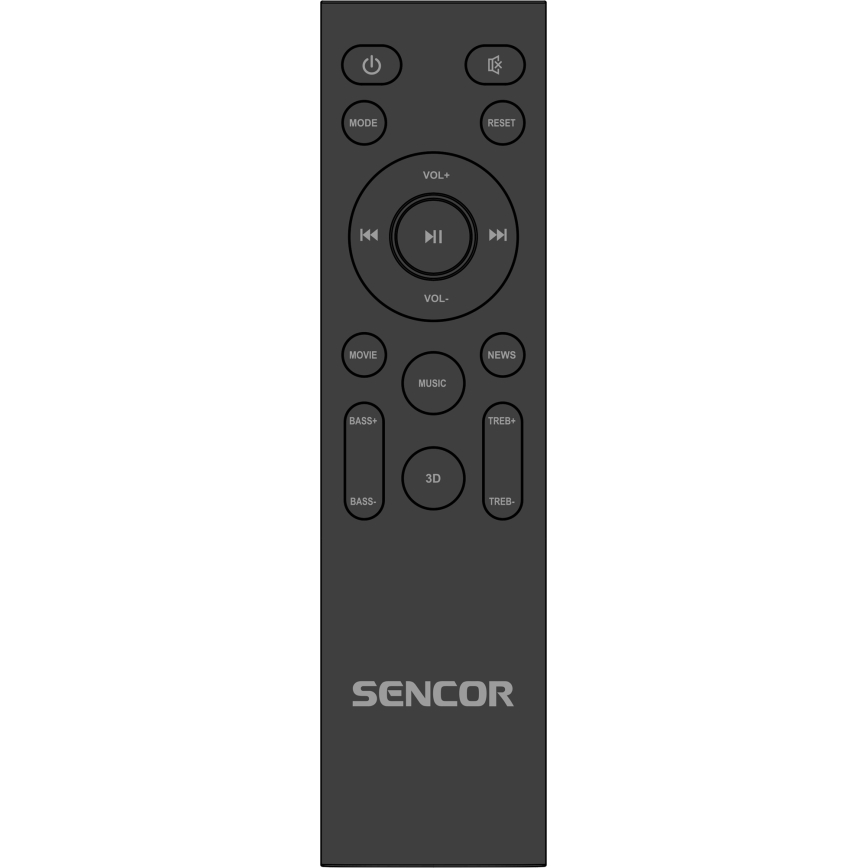 Sencor - Soundbar 200W/230V + fjernbetjening