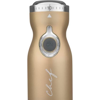 Sencor - Stavblender 4-i-1 1200W/230V rustfrit stål/guldfarvet