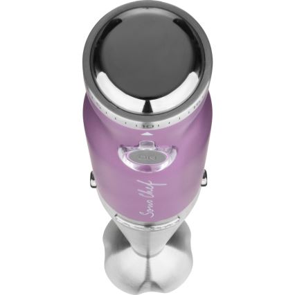 Sencor - Stavblender 4-i-1 1200W/230V rustfrit stål/lilla