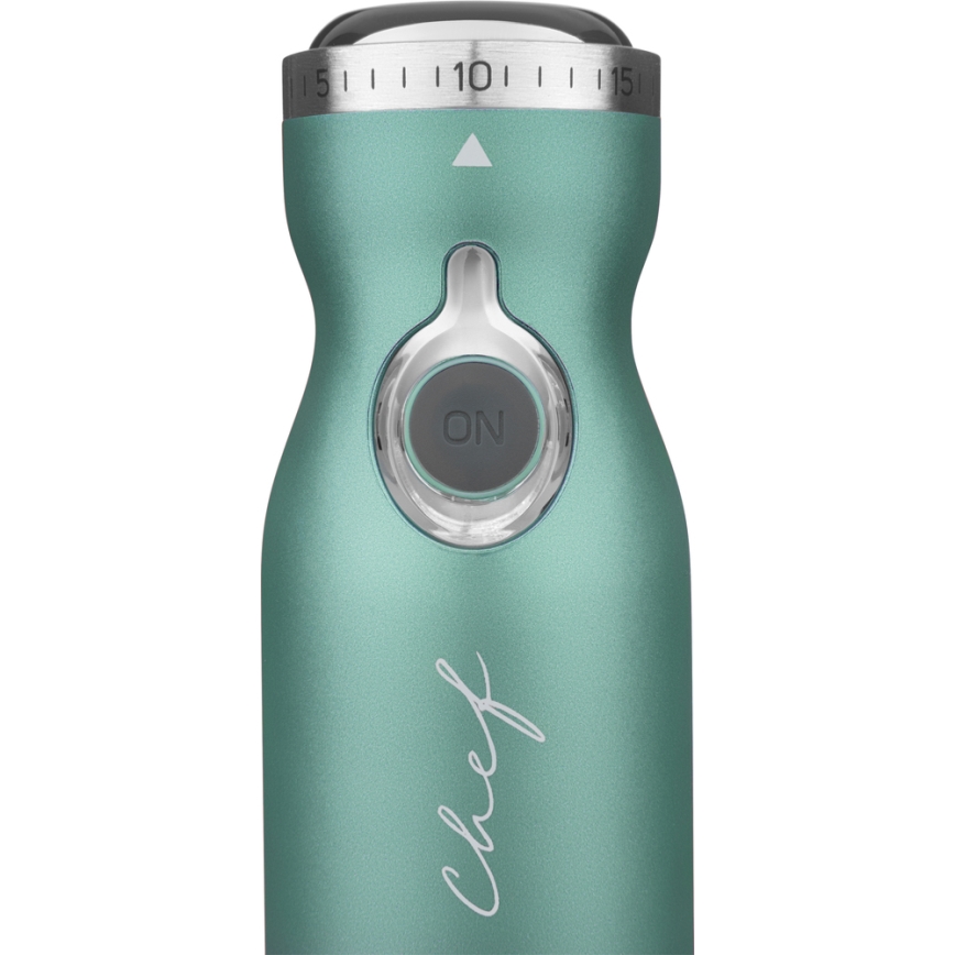 Sencor - Stavblender 4-i-1 1200W/230V rustfrit stål/turkis