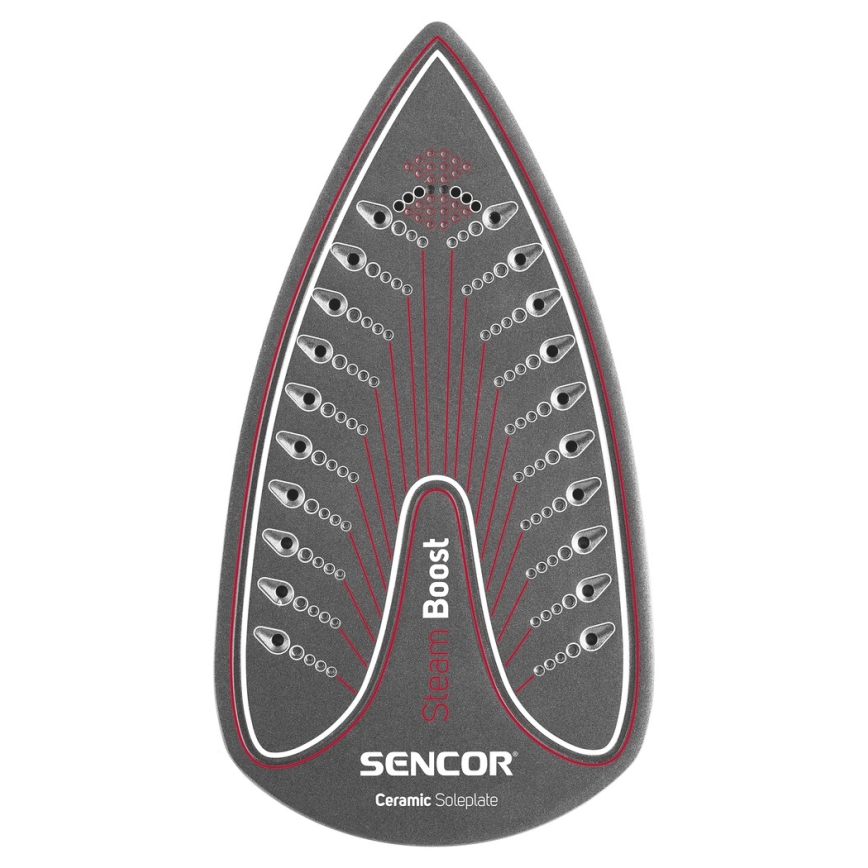Sencor - Strygejern 2200W/230V rød/hvid