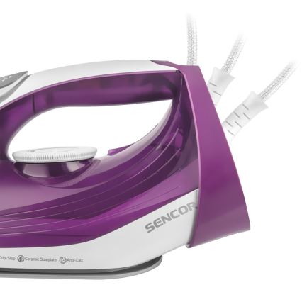 Sencor - Strygejern 2400W/230V lilla/hvid