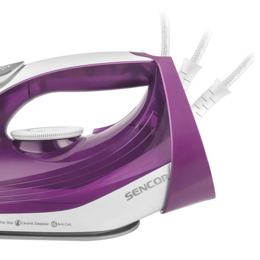 Sencor - Strygejern 2400W/230V lilla/hvid