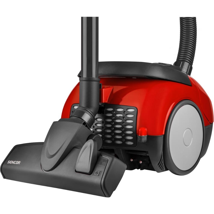 Sencor - Støvsuger med pose 1,5 l 850 W/230 V rød/sort