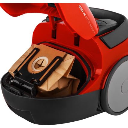 Sencor - Støvsuger med pose 1,5 l 850 W/230 V rød/sort