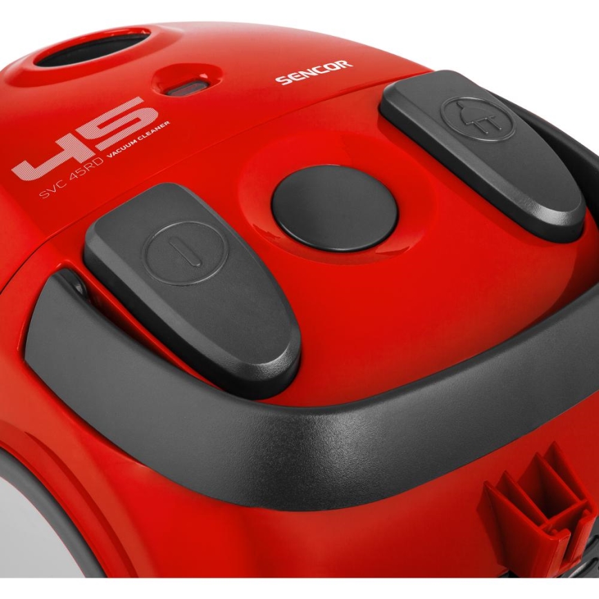 Sencor - Støvsuger med pose 1,5 l 850 W/230 V rød/sort
