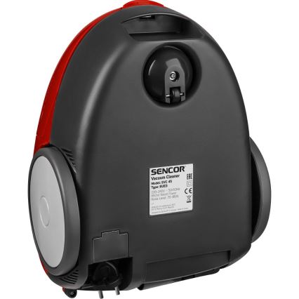 Sencor - Støvsuger med pose 1,5 l 850 W/230 V rød/sort