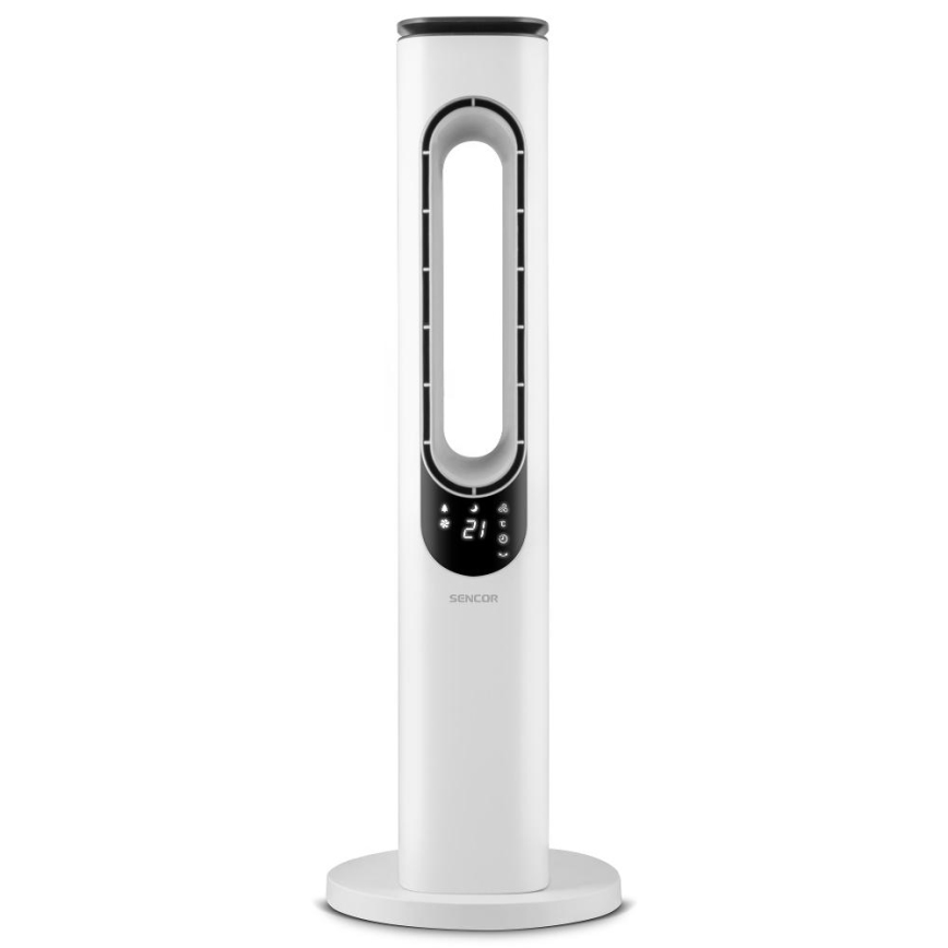 Sencor - Tårnventilator uden vinger 50W/230V hvid + fjernbetjening