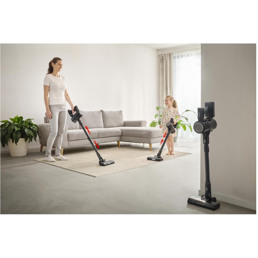 Sencor - Trådløs 2-i-1 stavstøvsuger 200W/2600 mAh sort