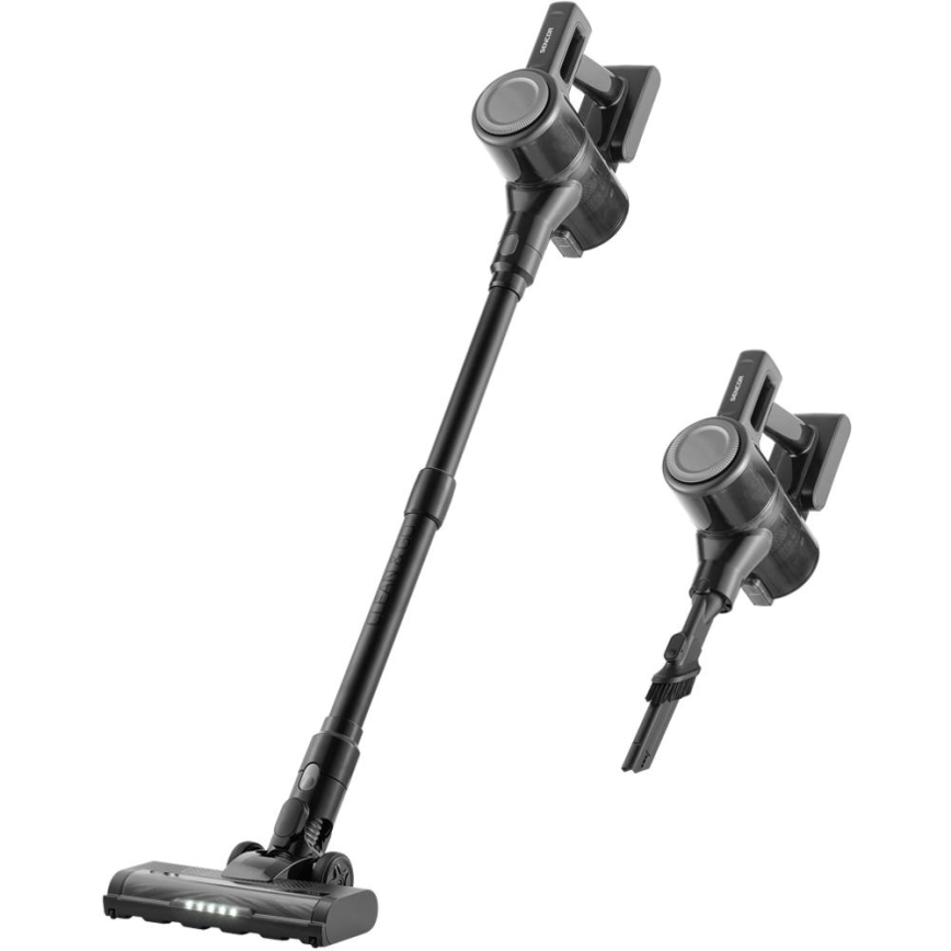 Sencor - Trådløs 2-i-1 stavstøvsuger 200W/2600 mAh sort