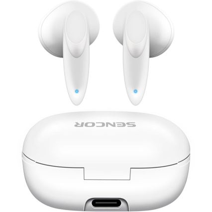 Sencor - Trådløs earphones IPX4 hvid