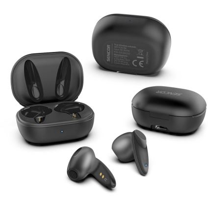 Sencor - Trådløs earphones IPX4 sort