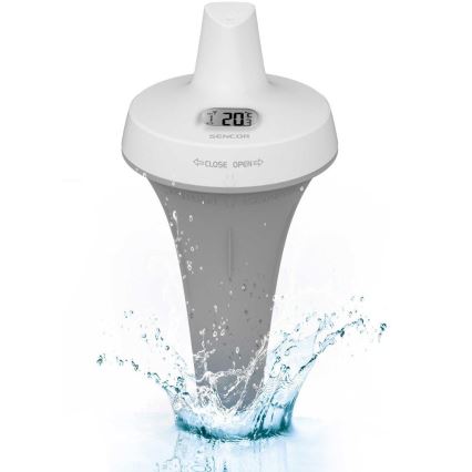 Sencor - Trådløs flydende poolsensor 2xAA IPX7