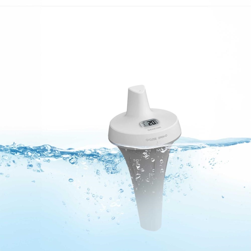 Sencor - Trådløs flydesensor til pool 2xAA IPX7