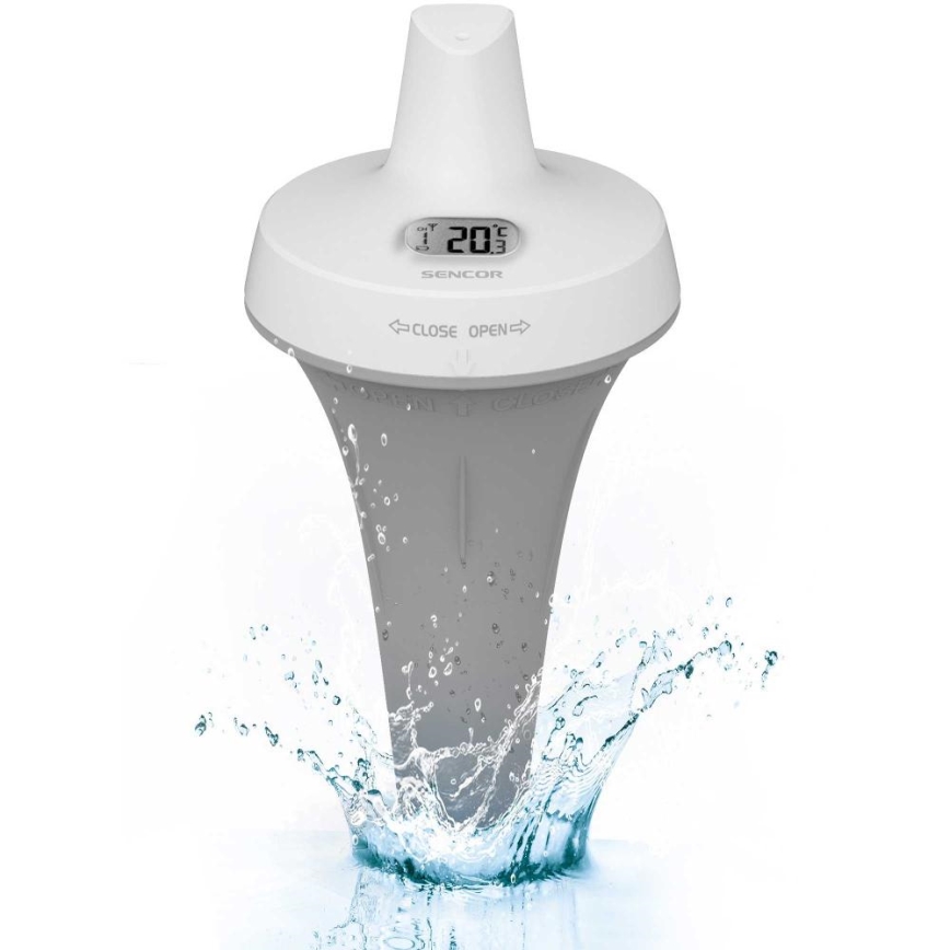 Sencor - Trådløs flydesensor til pool 2xAA IPX7