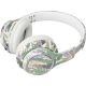 Sencor - Trådløse hovedtelefoner med mikrofon 3,7V/400 mAh grøn/hvid