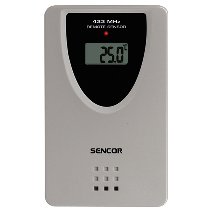 Sencor - Vejrstation med farve LCD display, vækkeur og projektor 2xAA + 2xAAA