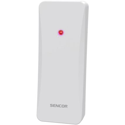 Sencor - Vejrstation med farvet LCD-display 3xAAA + 2xAA hvid