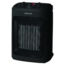 Sencor - Ventilator med keramisk varmeelement 900/1300/2000W/230V sort