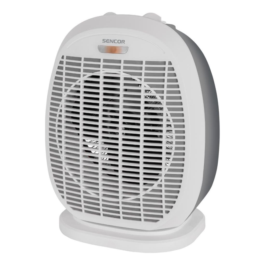 Sencor - Ventilator med varmelegeme 1200/2000W/230V hvid/grå
