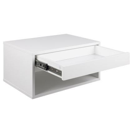 Sengebord LIGNE 50x35 cm hvid