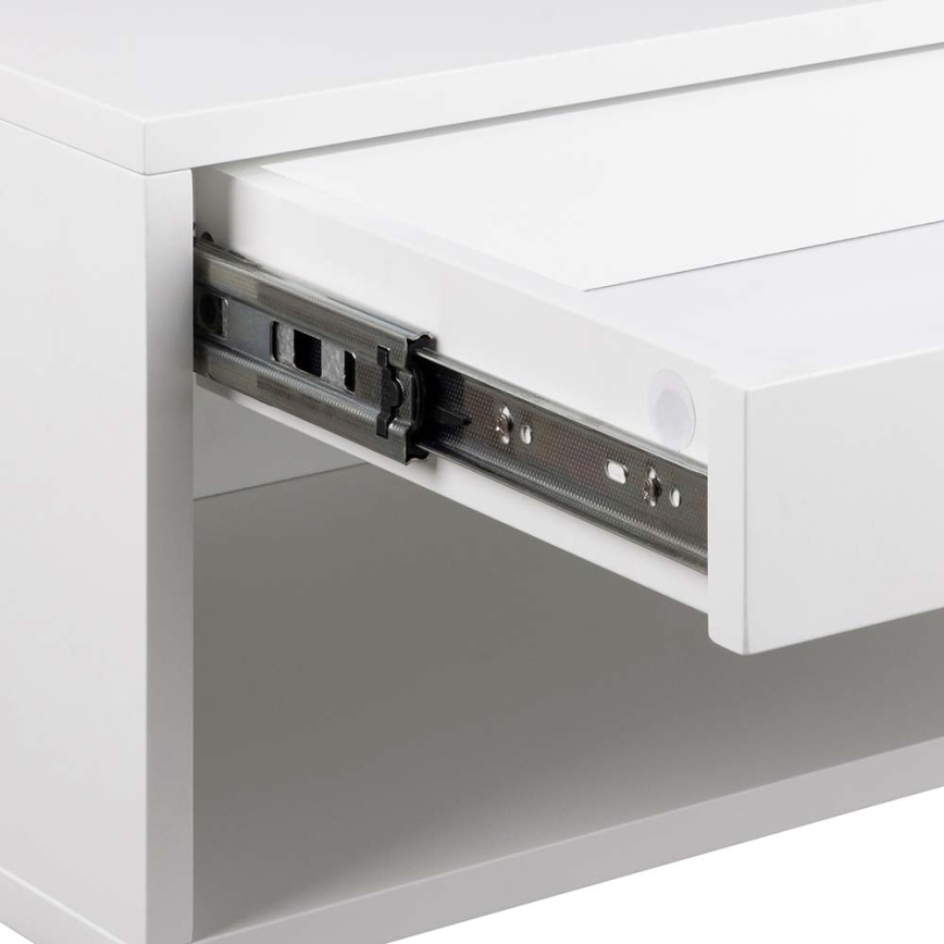 Sengebord LIGNE 50x35 cm hvid