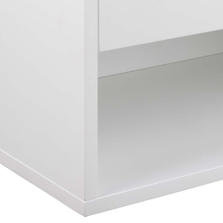 Sengebord LIGNE 50x35 cm hvid