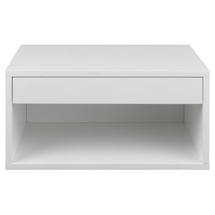Sengebord LIGNE 50x35 cm hvid